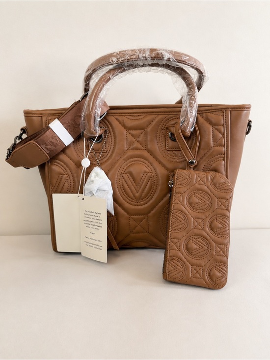 Valentino By Mario Valentino Handbags - Valentino by Mario Valentino Orlando Quilted Satchel with Matching Wristlet NWT